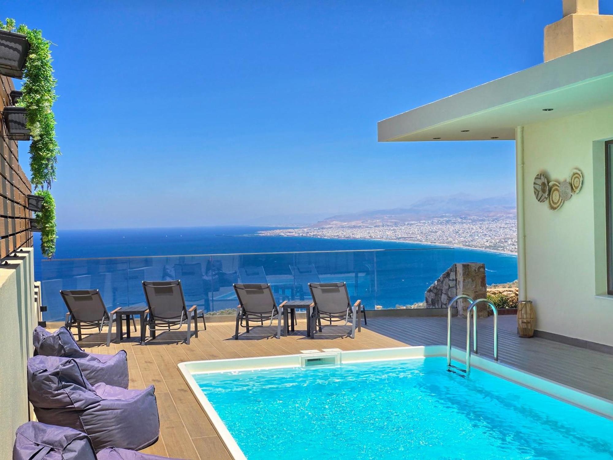 Villa Balcony, Cozy Villa With Amazing View Rodhiá Exterior foto