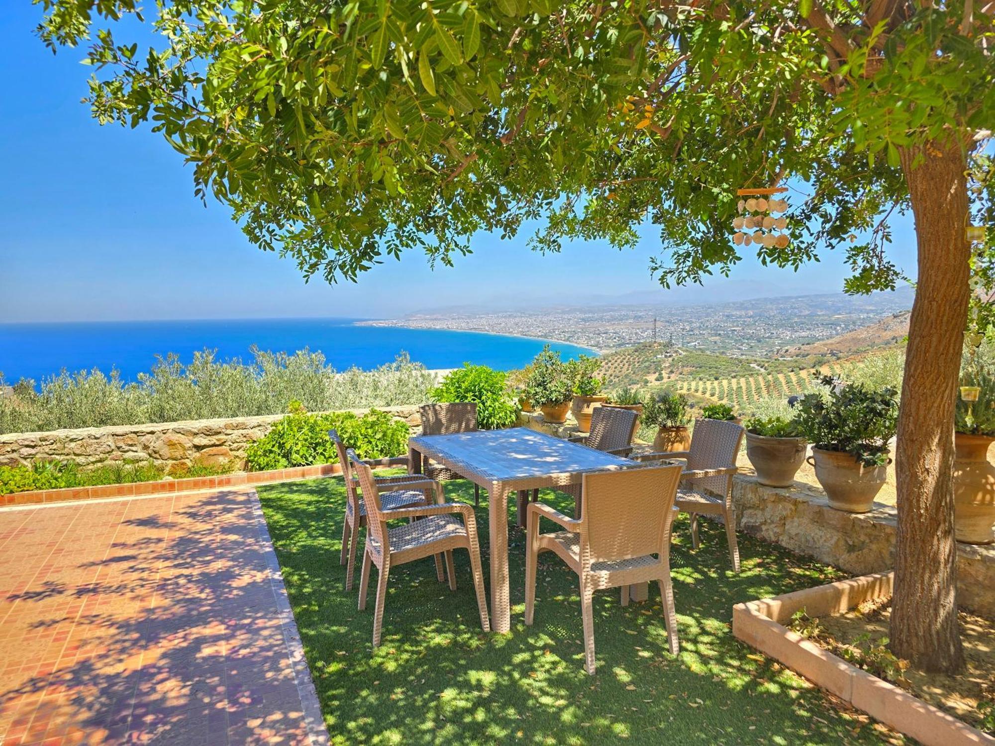 Villa Balcony, Cozy Villa With Amazing View Rodhiá Exterior foto